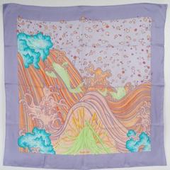 A variation of the Hermès scarf `À contre-courant` first edited in 2005 by `Isabelle Barthel`