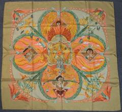 A variation of the Hermès scarf `Amazonia` first edited in 2001 by `Laurence Bourthoumieux`