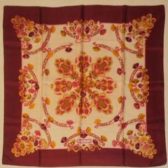 A variation of the Hermès scarf `Anémones` first edited in 1980 by `Caty Latham`