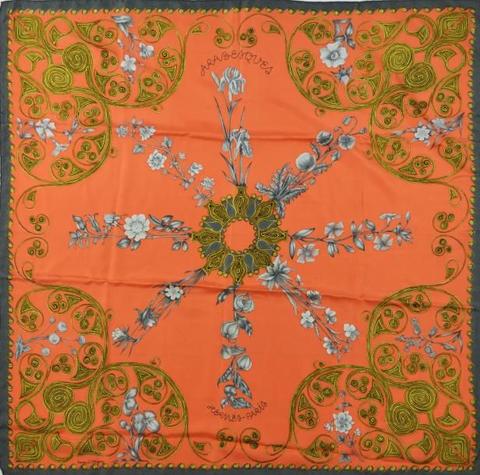 A variation of the Hermès scarf `Arabesques` first edited in 1964 by `Henri d'Origny`