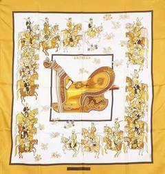 A variation of the Hermès scarf `Artaban` first edited in 1972 by `Pierre Péron`