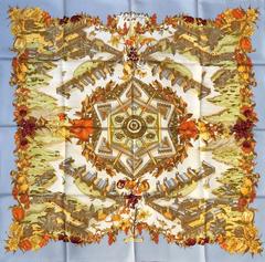 A variation of the Hermès scarf `Au pays de cocagne ` first edited in 2000 by `Zoè Pauwels`