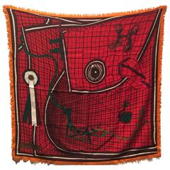 A variation of the Hermès scarf `Bête de concours` first edited in 2006 by `Robert Dallet`