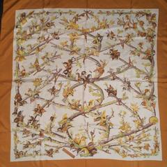 A variation of the Hermès scarf `Bocage ` first edited in 1971 by `Anne Gavarni`