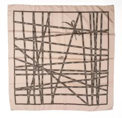 A variation of the Hermès scarf `Bolduc ` first edited in 2002 by `Jean-louis Dumas `