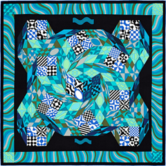 A variation of the Hermès scarf `Bonnes vibrations` first edited in 2000 by `Pierre Marie`