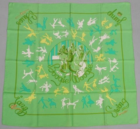 A variation of the Hermès scarf `Boogie woogie ` first edited in 2003 by `Sophie Koechlin`