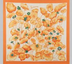 A variation of the Hermès scarf `Les capucines ` first edited in 2003 by `Antoine De Jacquelot`