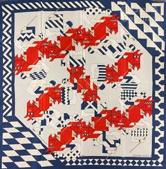 A variation of the Hermès scarf `Chantilly I` first edited in 1980 by `Henri d'Origny`