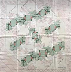 A variation of the Hermès scarf `Chantilly I` first edited in 1980 by `Henri d'Origny`