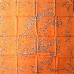 A variation of the Hermès scarf `Cheval de légende ` first edited in 2010 by `Benoît-Pierre Emery`