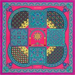 A variation of the Hermès scarf `Ciels byzantins` first edited in 2015 by `Julie Abadie`