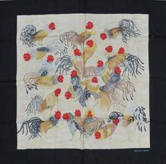 A variation of the Hermès scarf `Les coqs ` first edited in 1964 by `Madame la Torre`