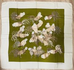 A variation of the Hermès scarf `Les coqs ` first edited in 1964 by `Madame la Torre`