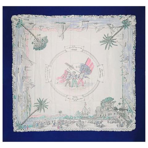 A variation of the Hermès scarf `Croisette ` first edited in 1945 by `Charles Pittner`
