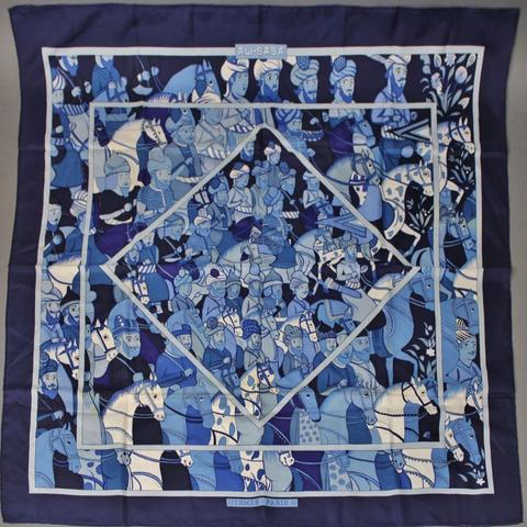 A variation of the Hermès scarf `Ali Baba` first edited in 1972 by `Pierre Péron`